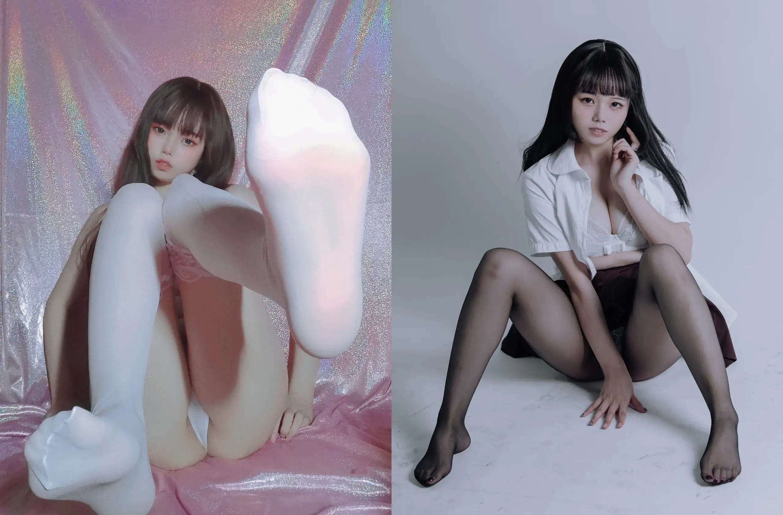 七月喵子写真合集下载&汇总：可爱猫娘伸爪爪[53套-16.6G]